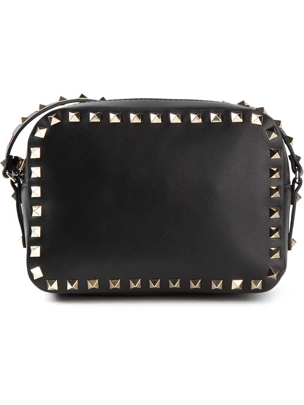 Lyst Valentino 'rockstud' Cross Body Bag in Black