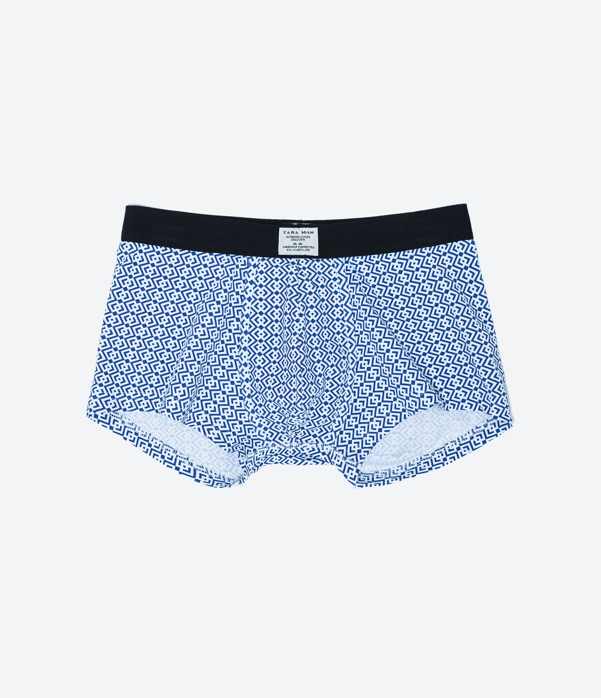 Zara Geometric Print Boxer Shorts in Blue for Men (Bluish) | Lyst