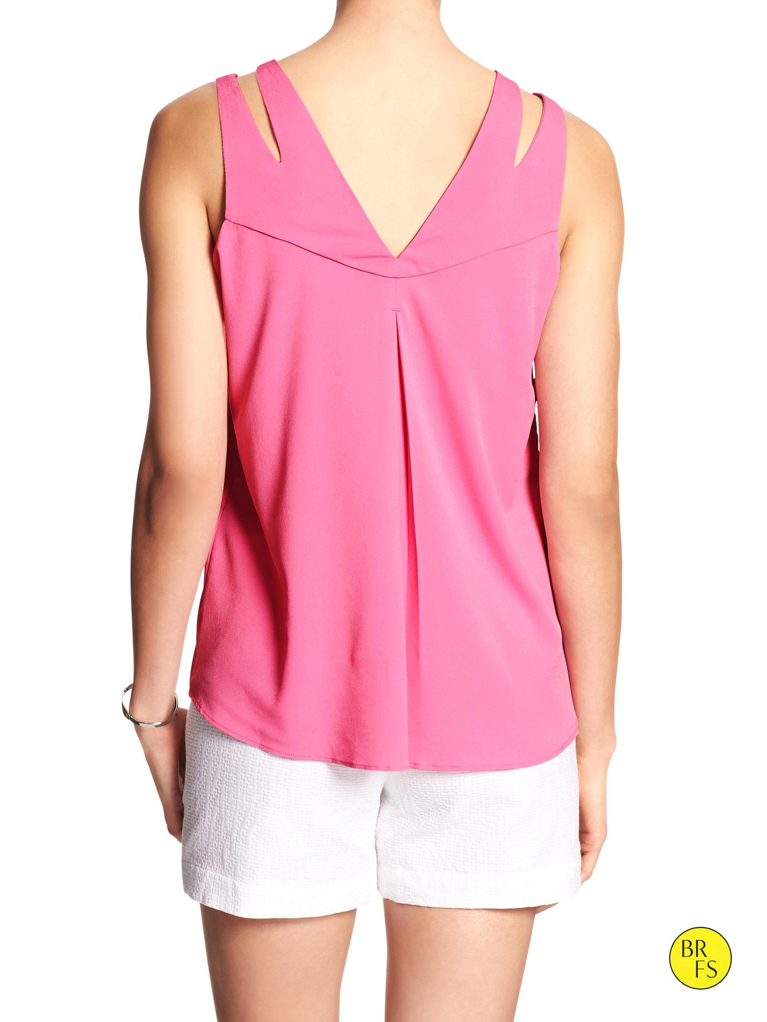 Banana Republic Factory Double-strap Top In Pink (india Pink) 