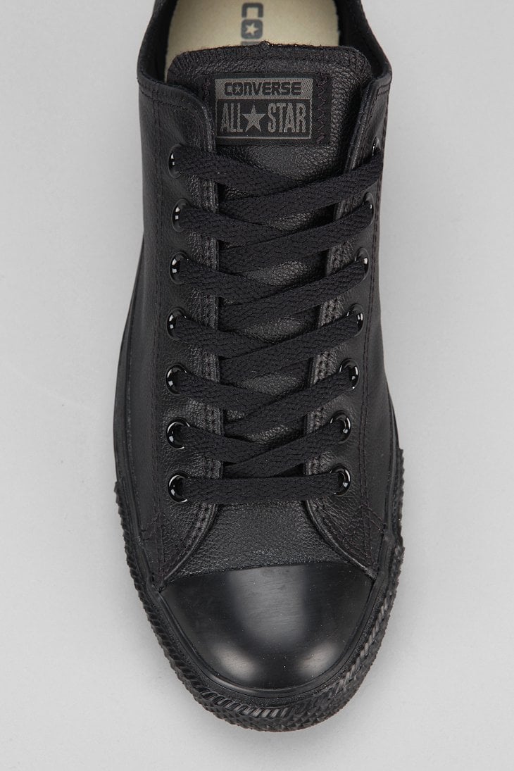 low top all black chucks