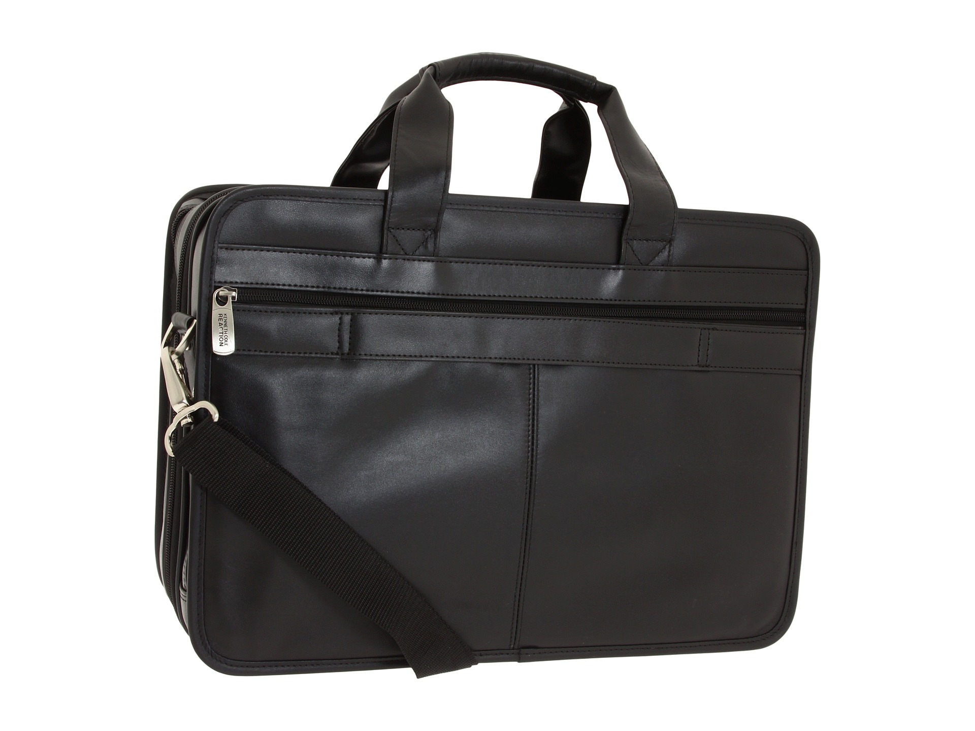 Kenneth cole reaction Manhattan Leather - Expandable Top Zip Portfolio ...