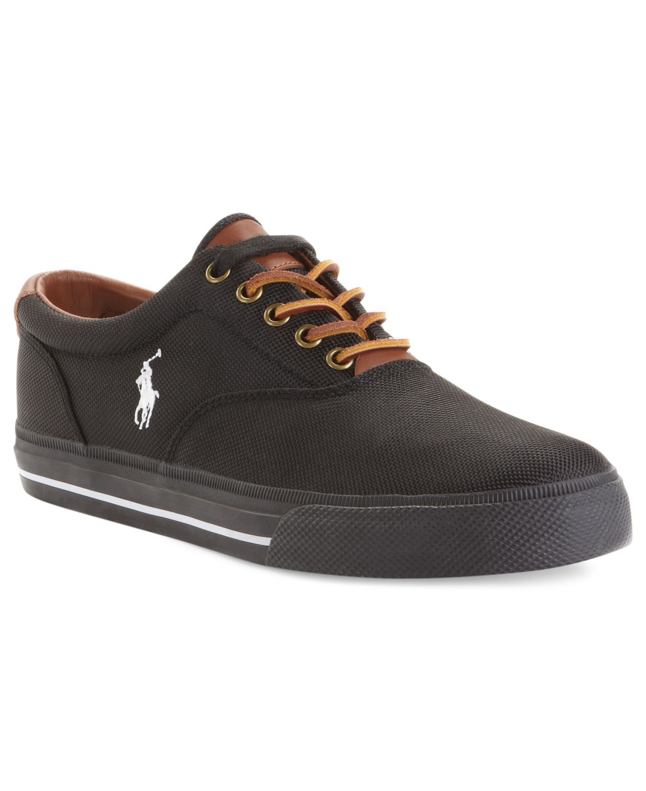 Lyst - Polo ralph lauren Vaughn Nylon Sneakers in Black for Men