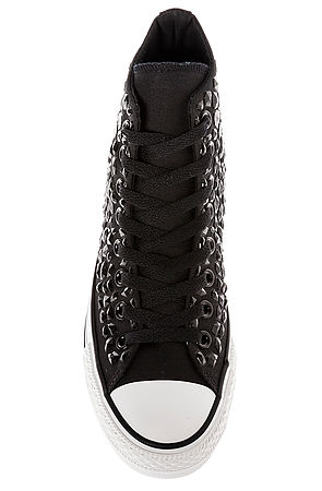 black sparkly converse