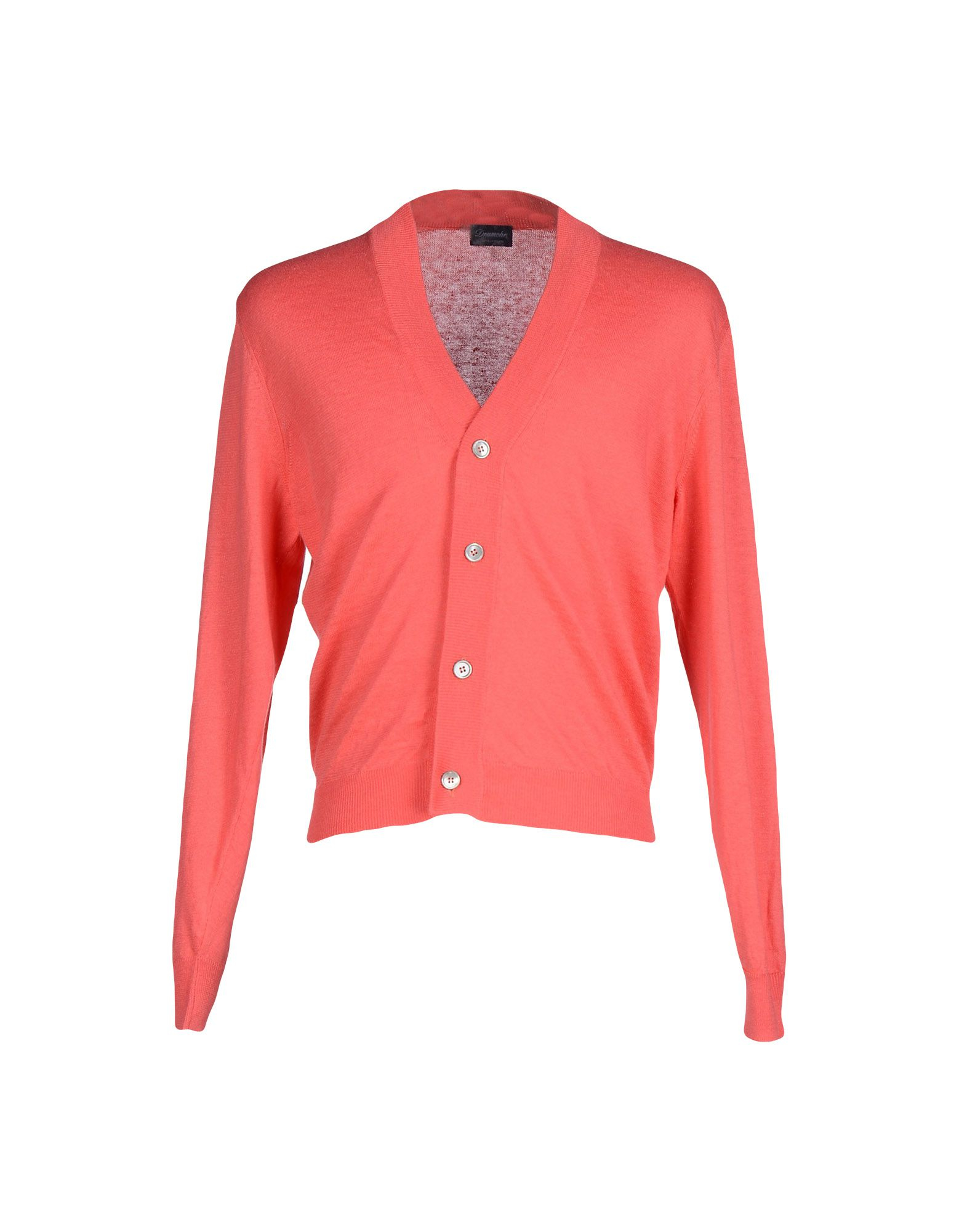Drumohr Cardigan in Pink for Men (Coral) - Save 64% | Lyst