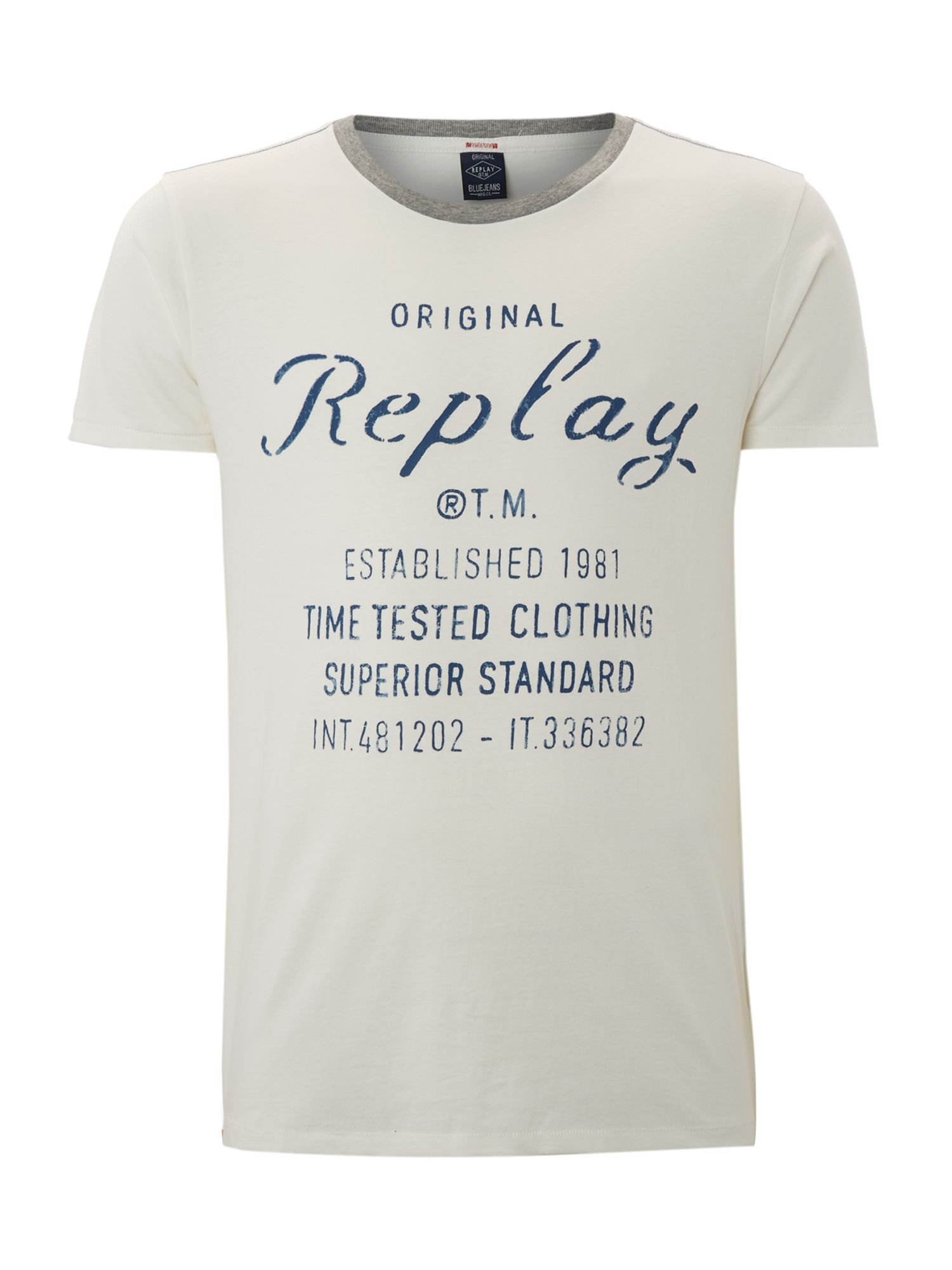 Mens replay t shirt homme near