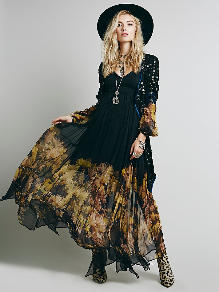Lyst Free People Womens Dazed Dream Maxi Dress In Black 9161