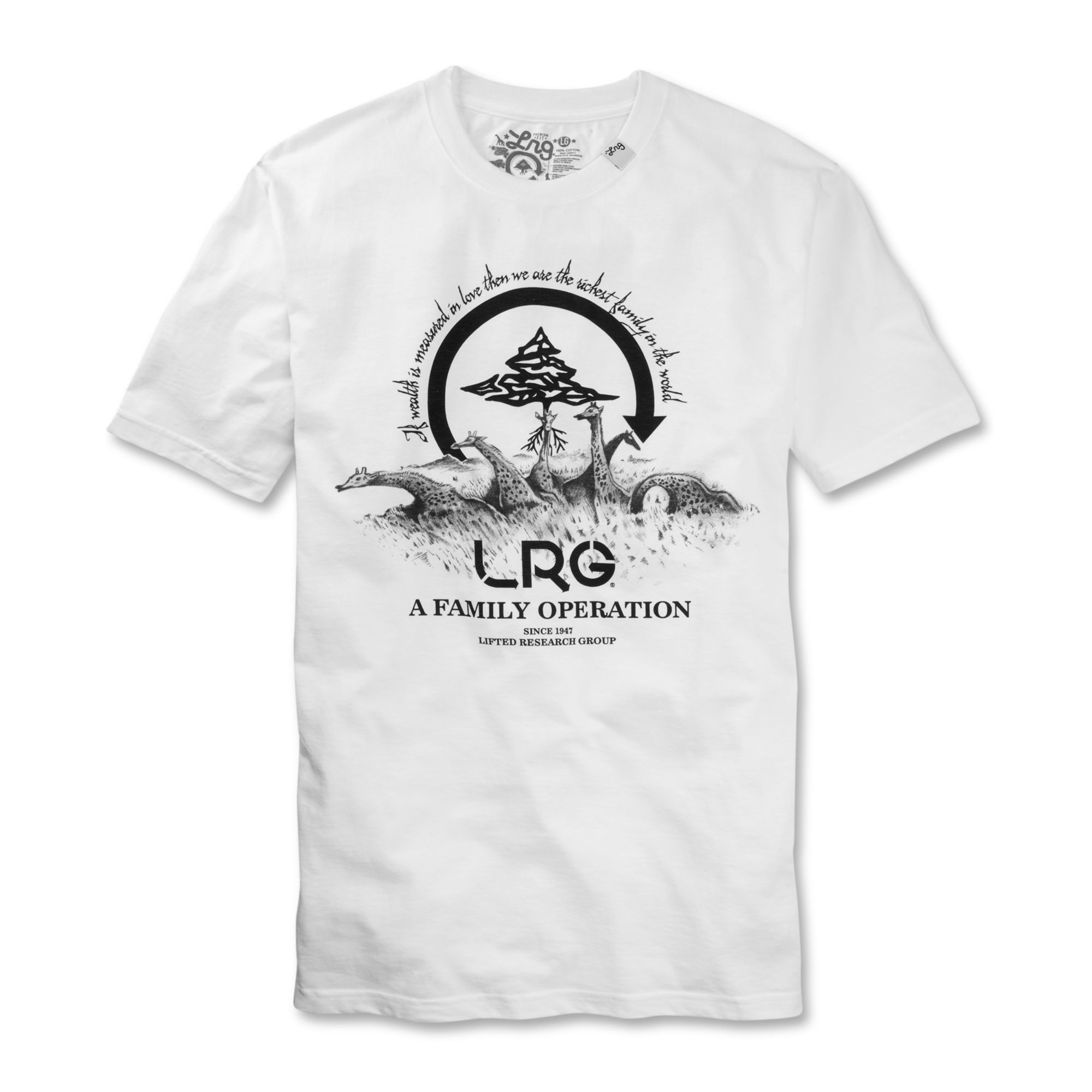 Lyst - LRG Family Operation Short Sleeve Tshirt in White for Men