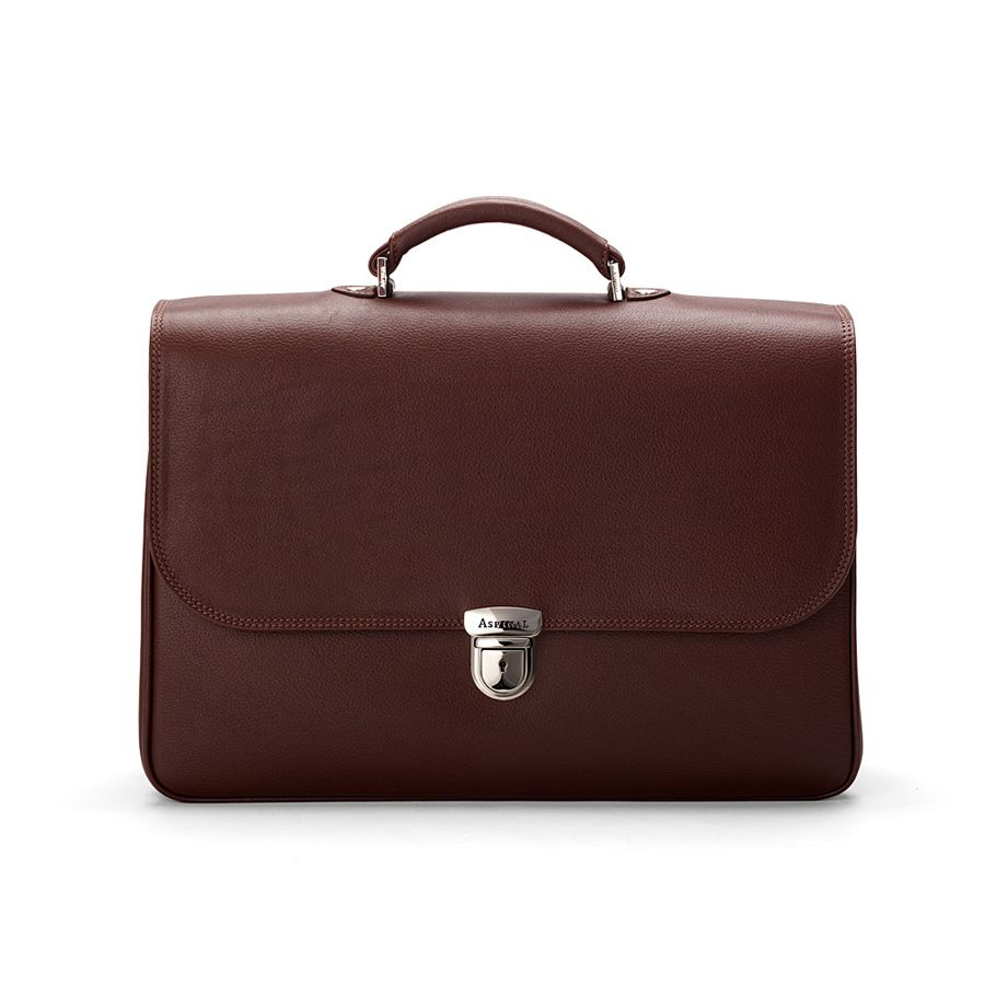 Aspinal City Briefcase in Brown for Men | Lyst