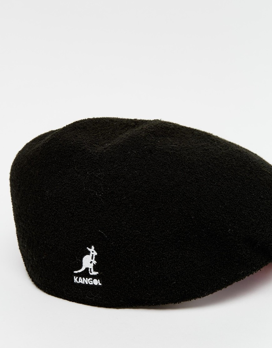Lyst Kangol Bermuda 504 Flat Cap in Black for Men