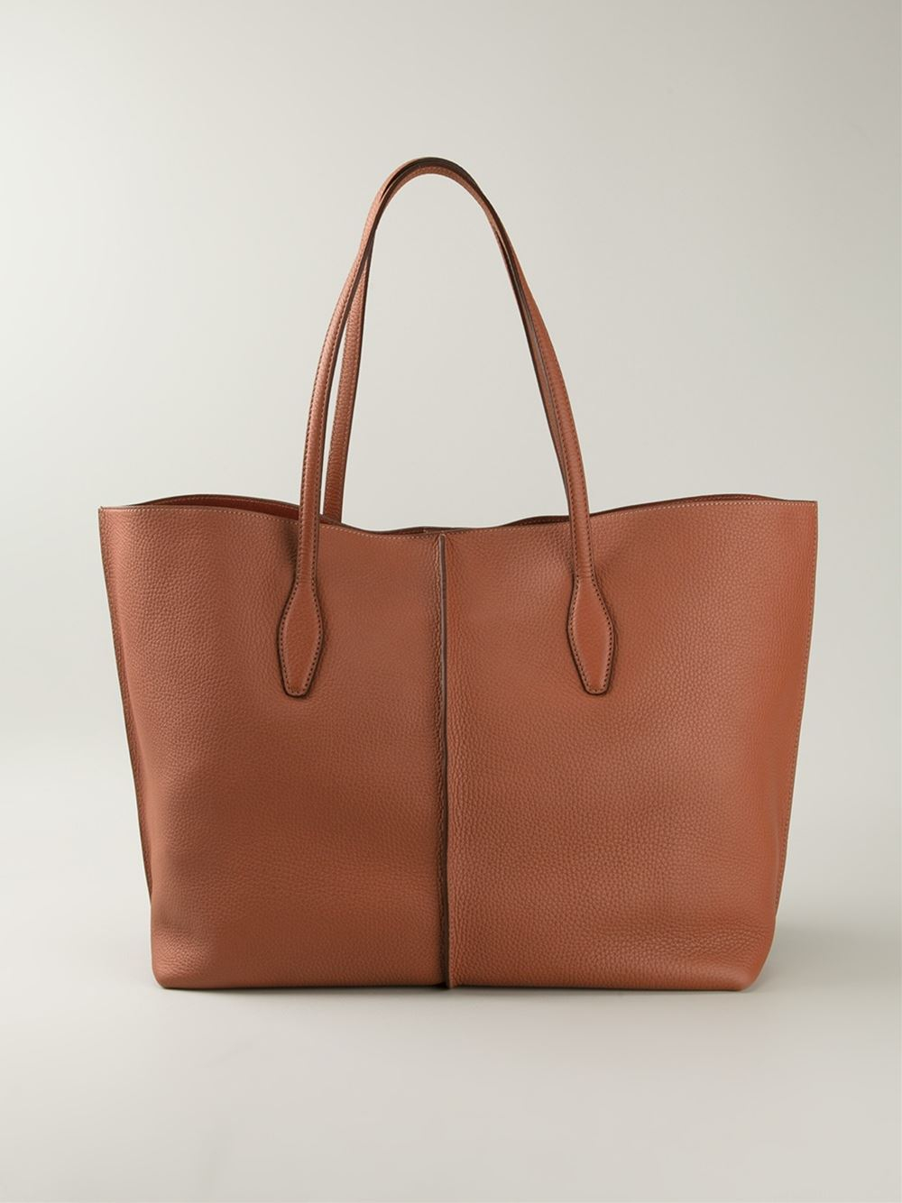 Tod's Joy Large Leather Tote in Brown - Lyst
