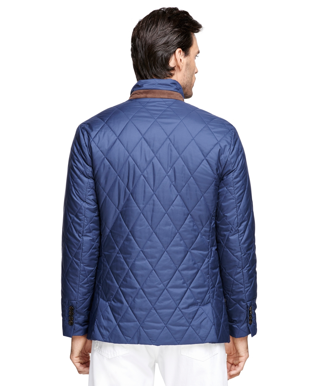 Lyst Brooks Brothers Quilted Hybrid Jacket in Blue for Men