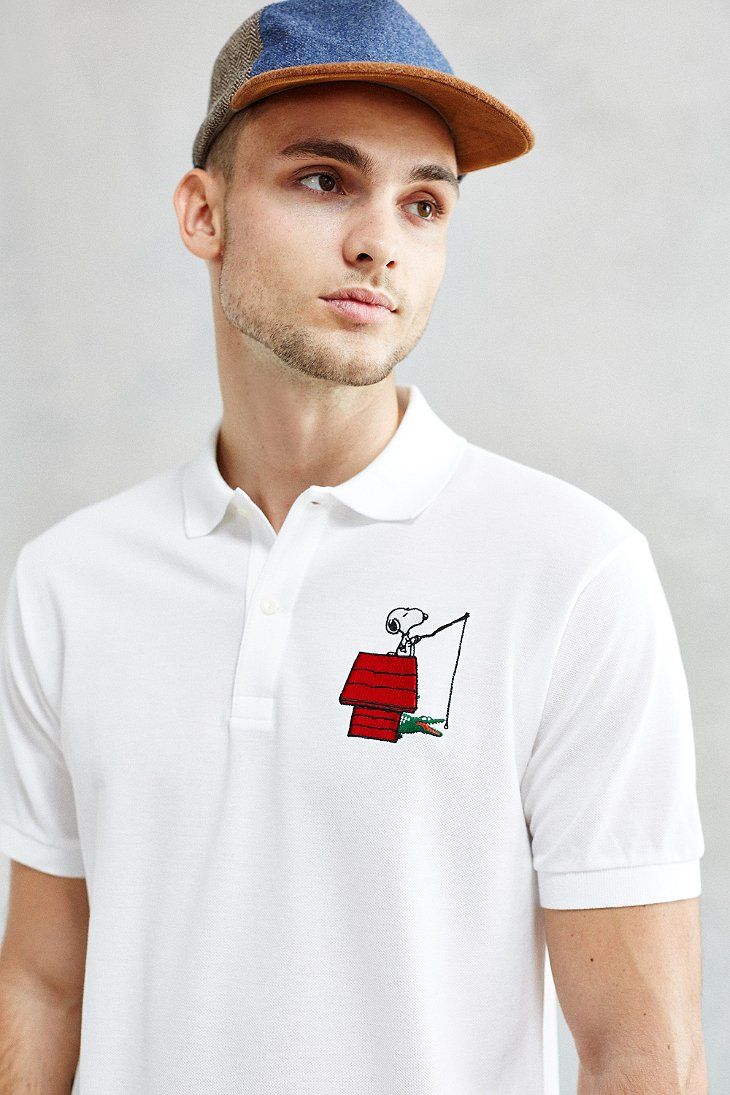 lacoste snoopy t shirt