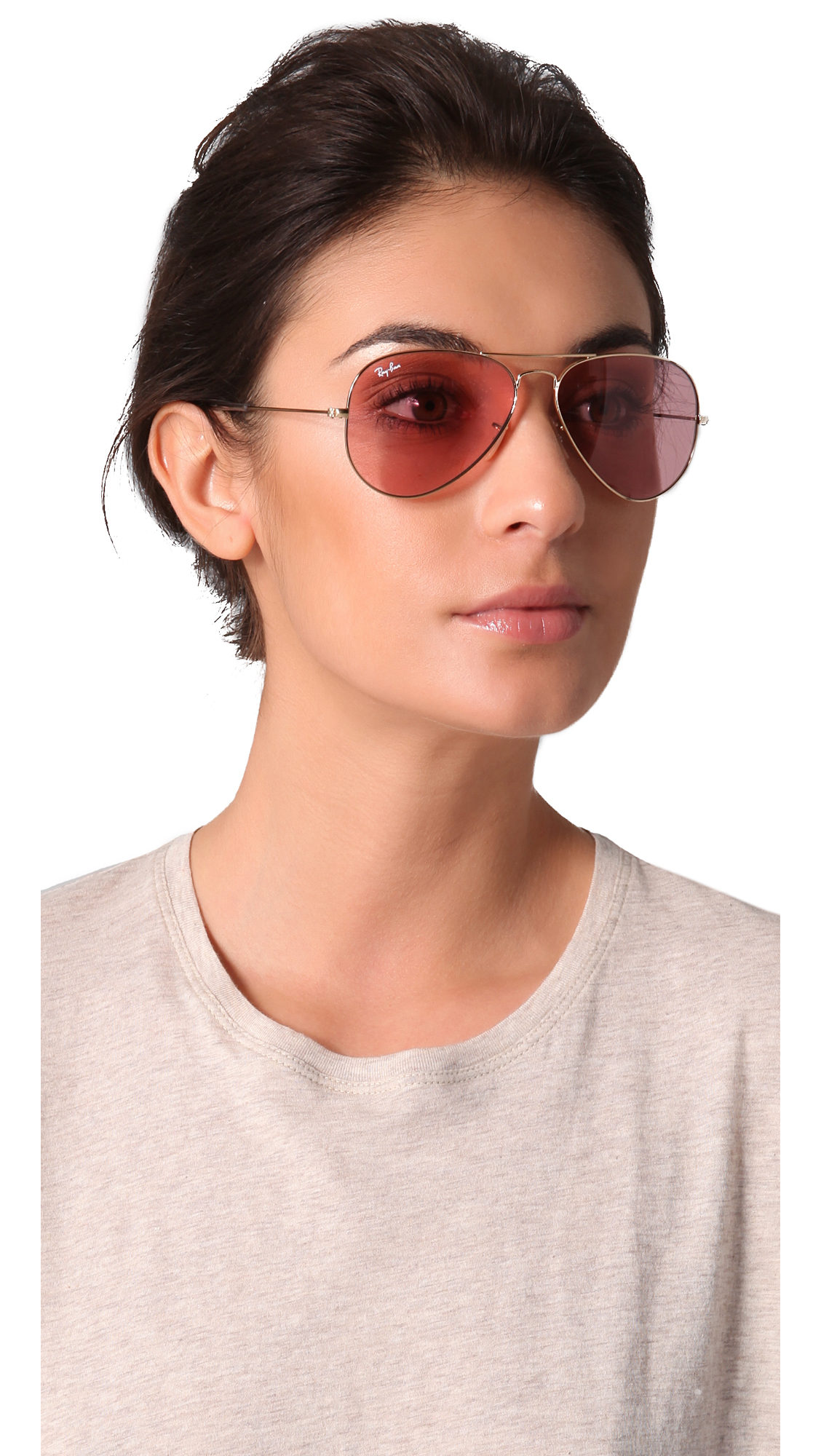 ray ban women's aviators 55mm