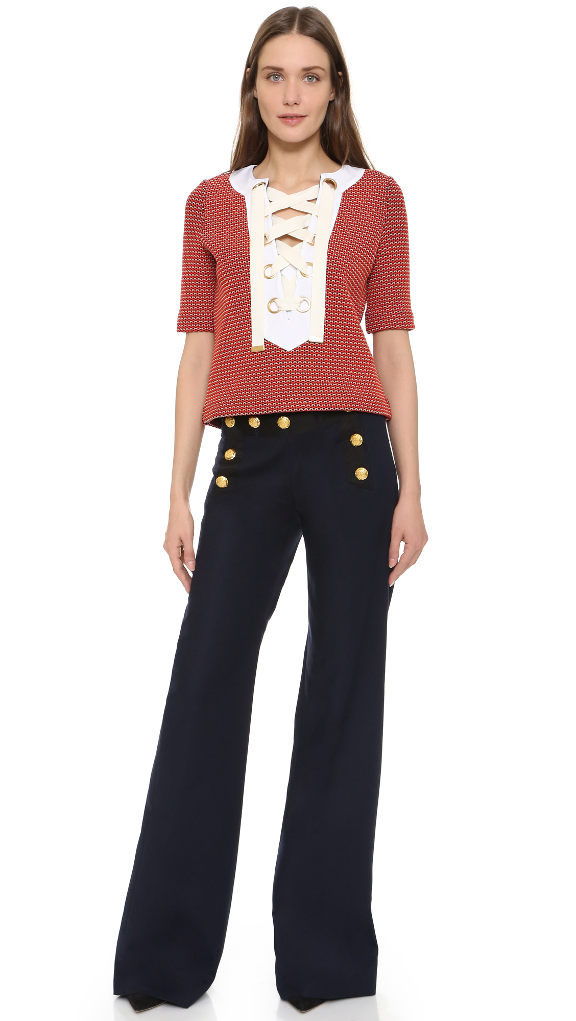 veronica beard sailor pants
