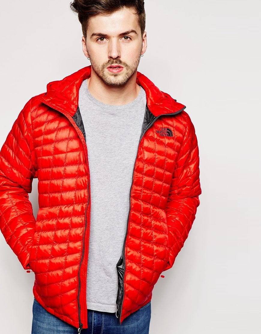 north face thermoball vest orange