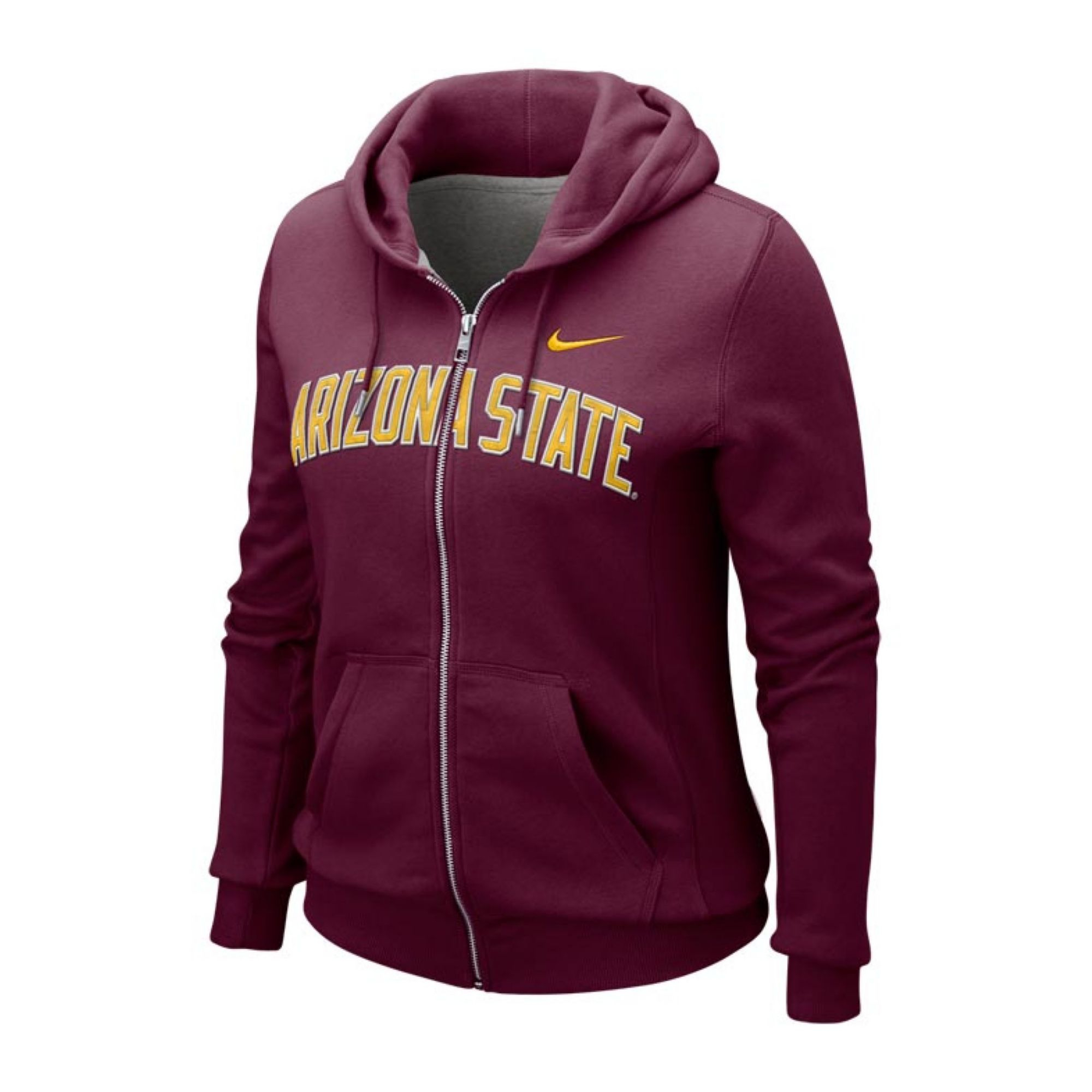 Nike Womens Arizona State Sun Devils Fullzip Hoodie in Red (Maroon) | Lyst