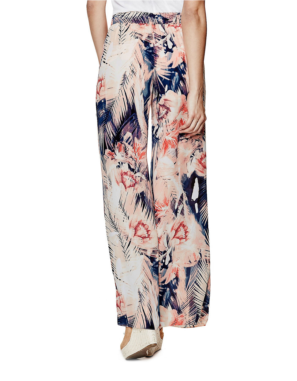 women's printed palazzo pants