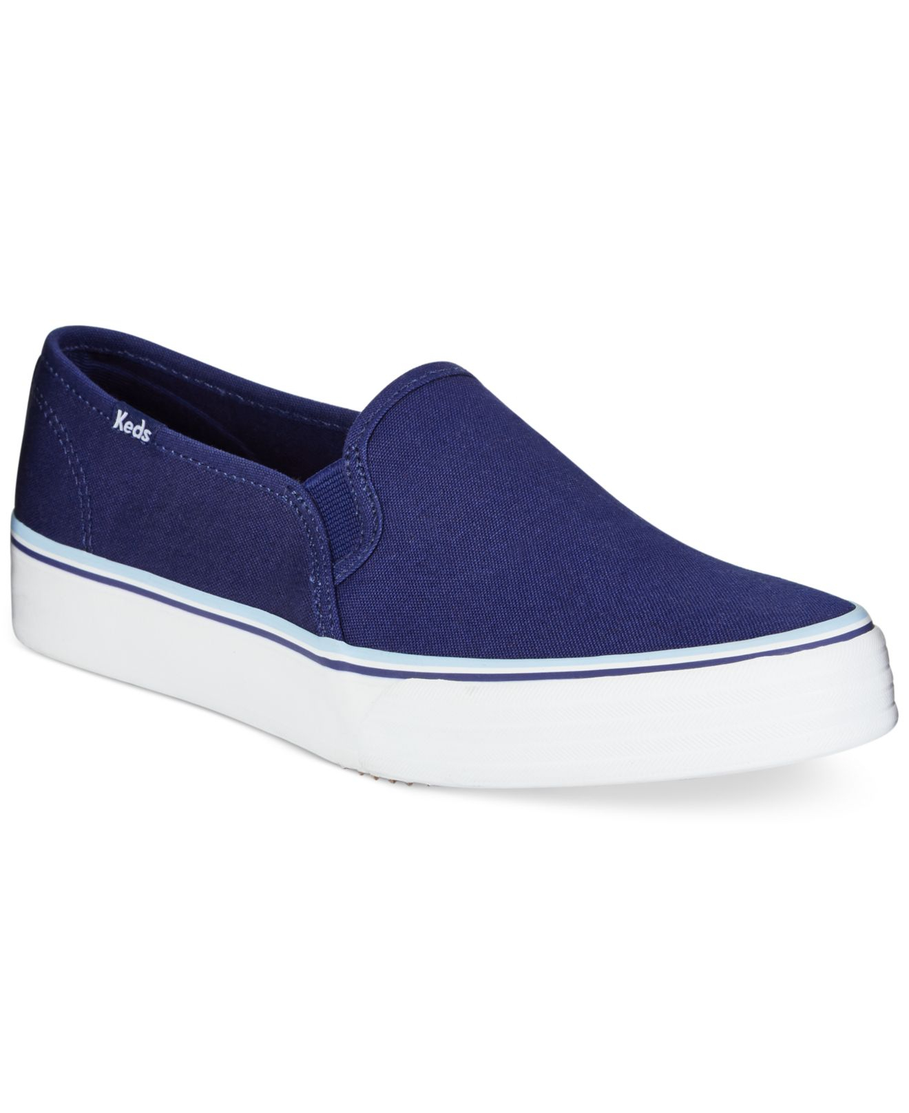Lyst - Keds Women's Double Decker Slip-on Sneakers in Blue