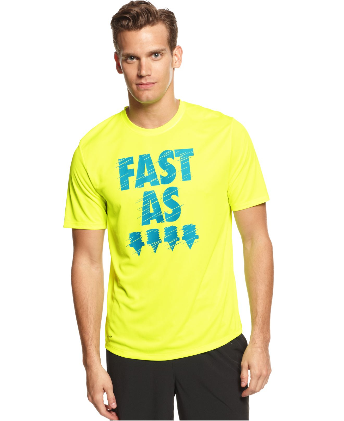 Lyst - Nike Fast As Tshirt in Yellow for Men