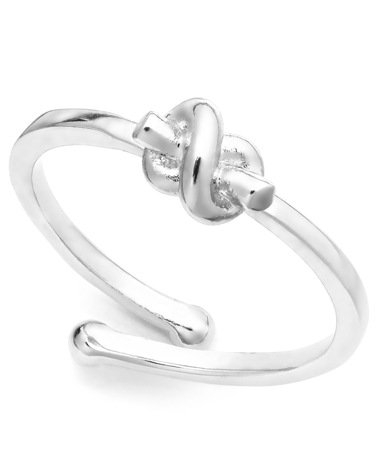 Lyst Kate Spade New York Love Knot Adjule Ring In Metallic Gallery