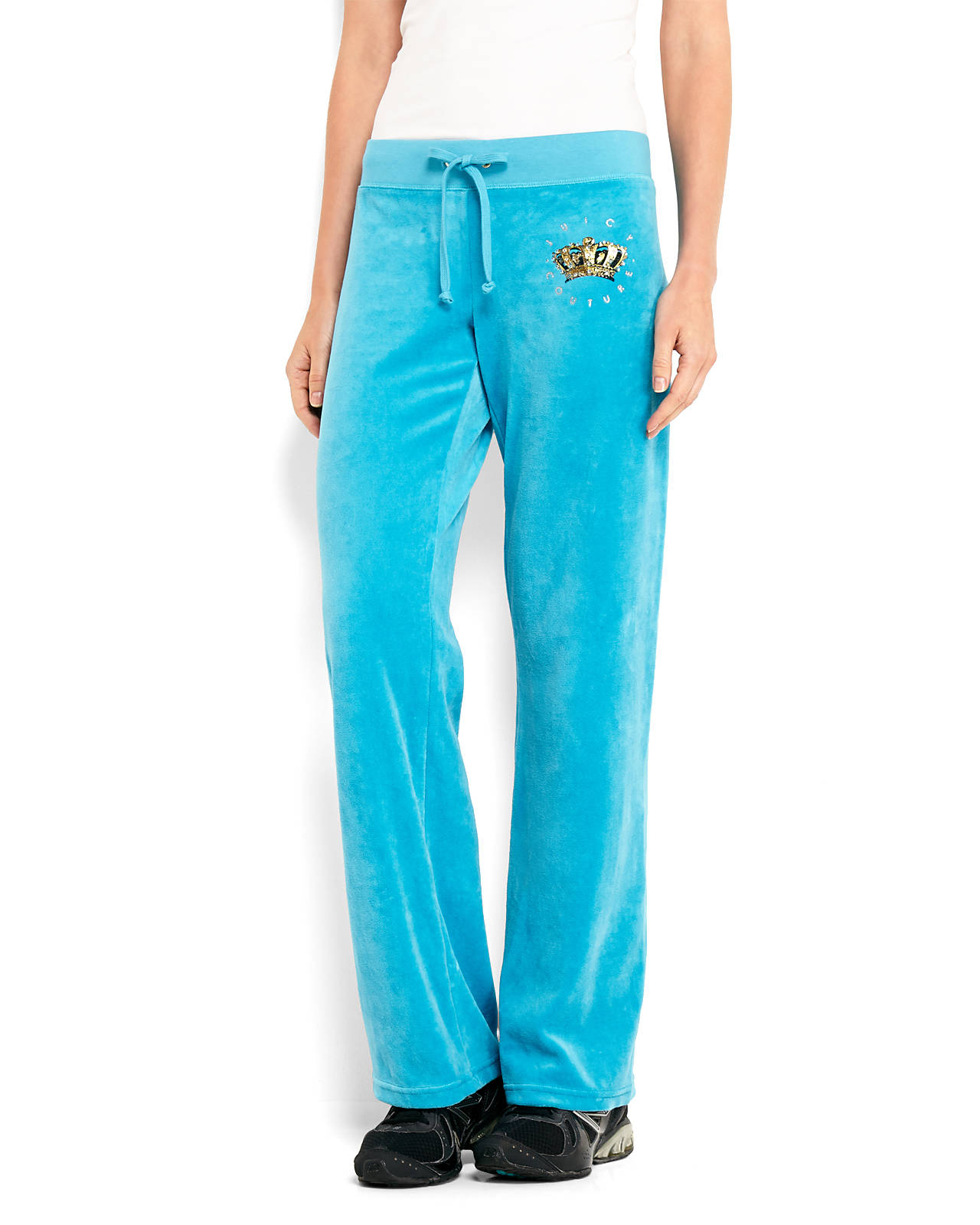 Juicy couture Crown Velour Pants in Blue | Lyst