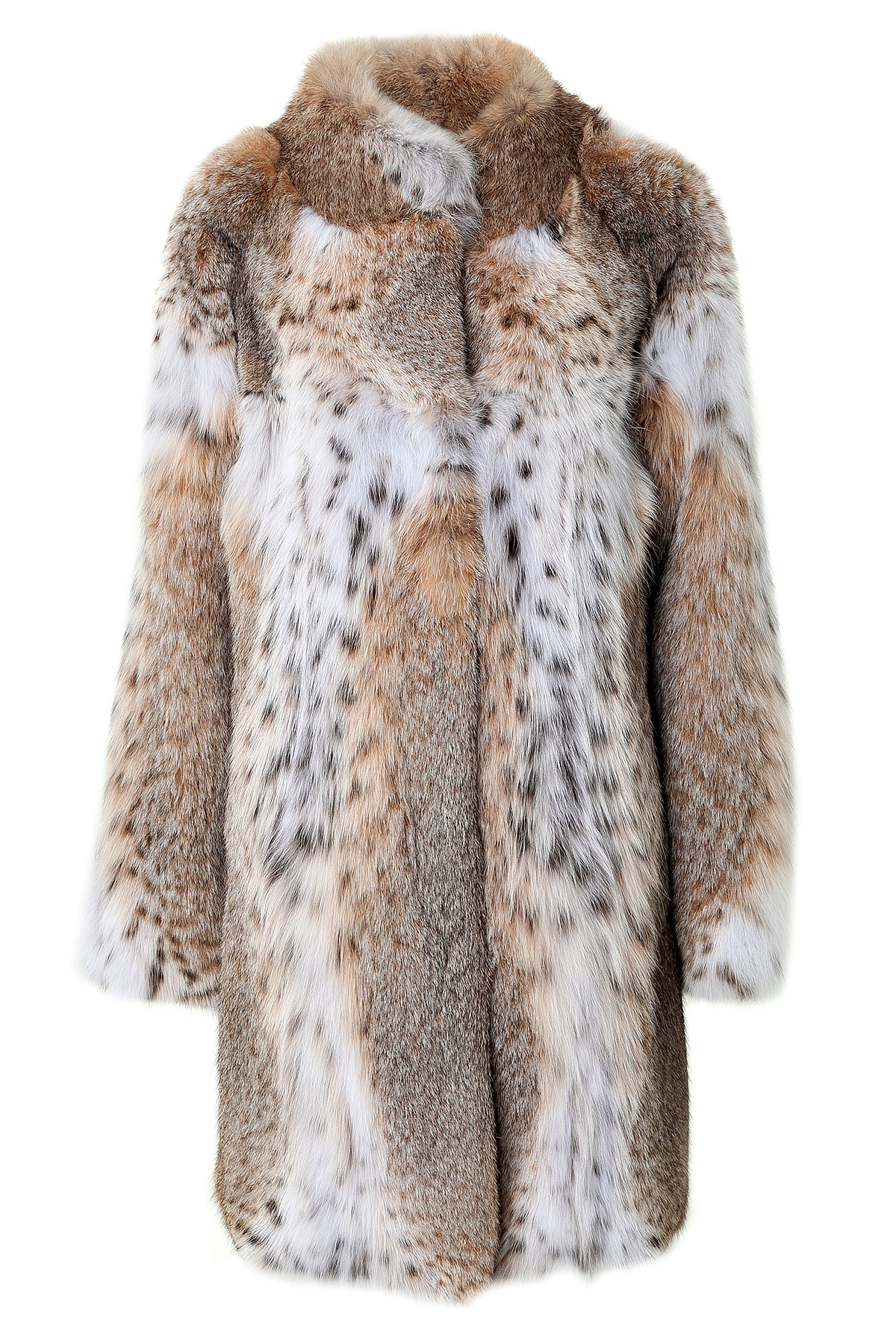 Lyst Lilly E Violetta Lynx And Bobcat Fur Coat In Brown