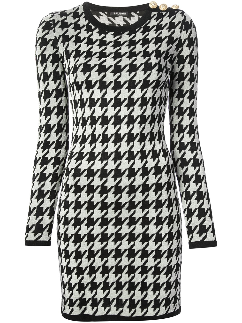 black and white dress pattern