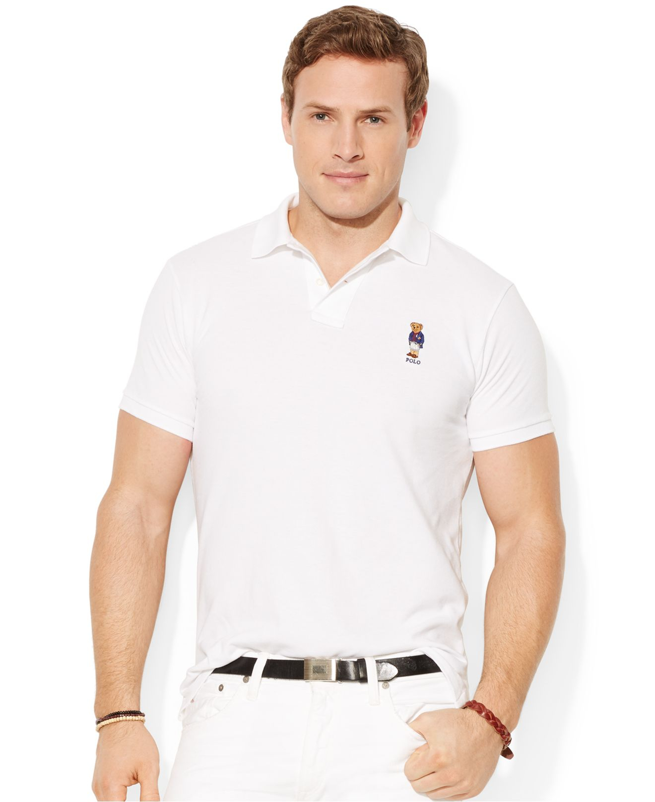 Lyst - Polo Ralph Lauren Big And Tall Classic-Fit Polo Bear Mesh Shirt