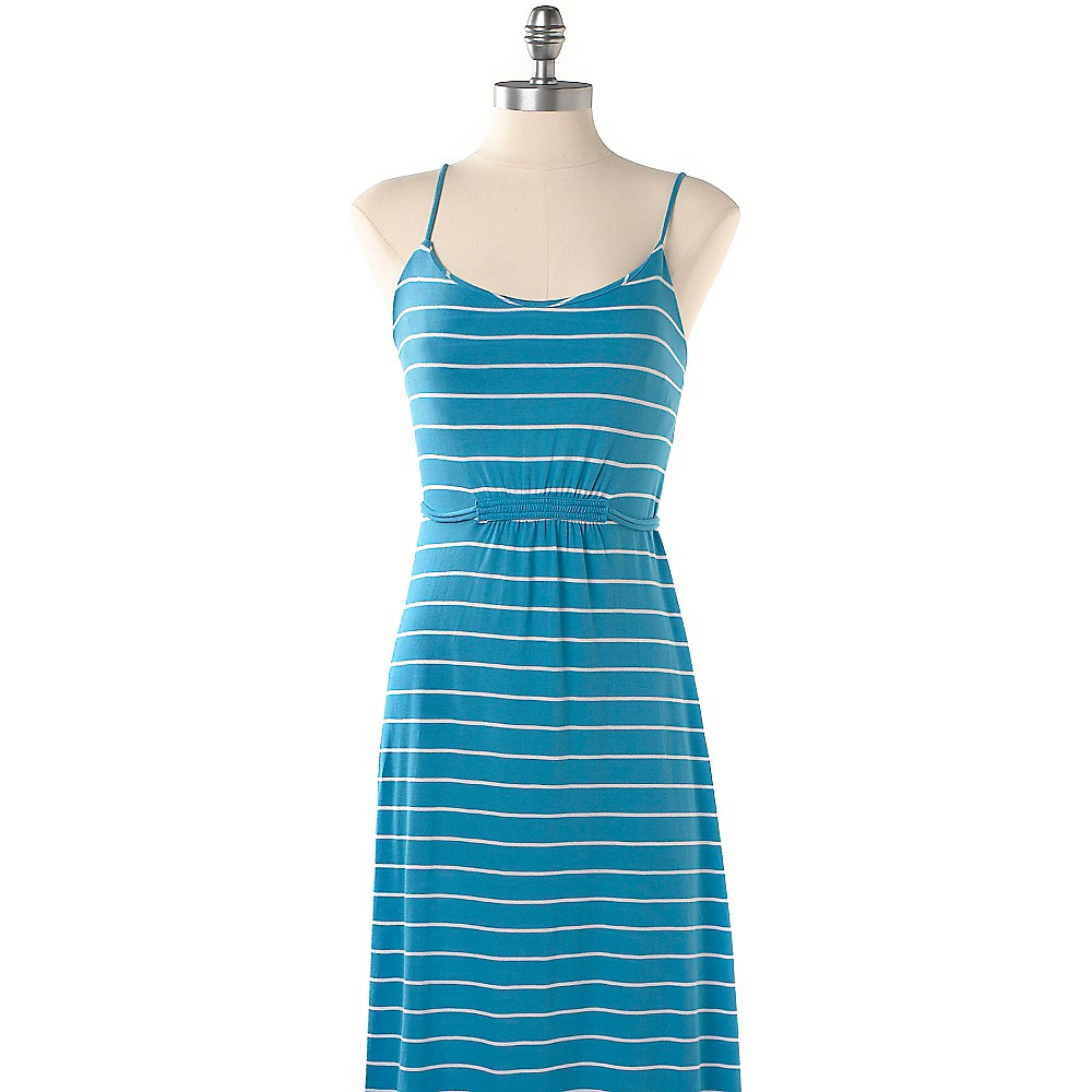 Tommy hilfiger Stripe Strappy Cotton Maxi Dress in Blue (BLUE JAY ...