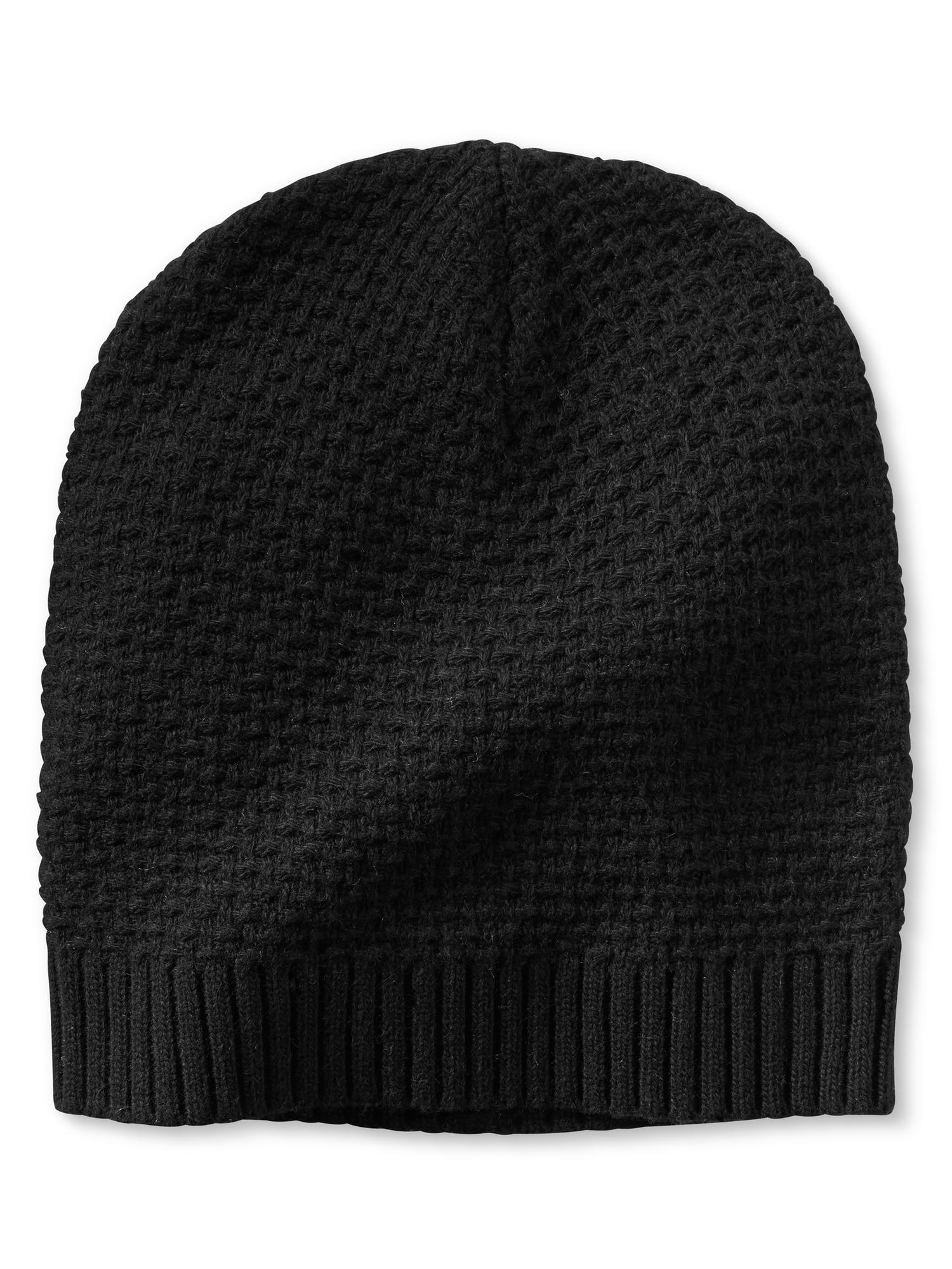 Banana Republic Textured Beanie in Black | Lyst