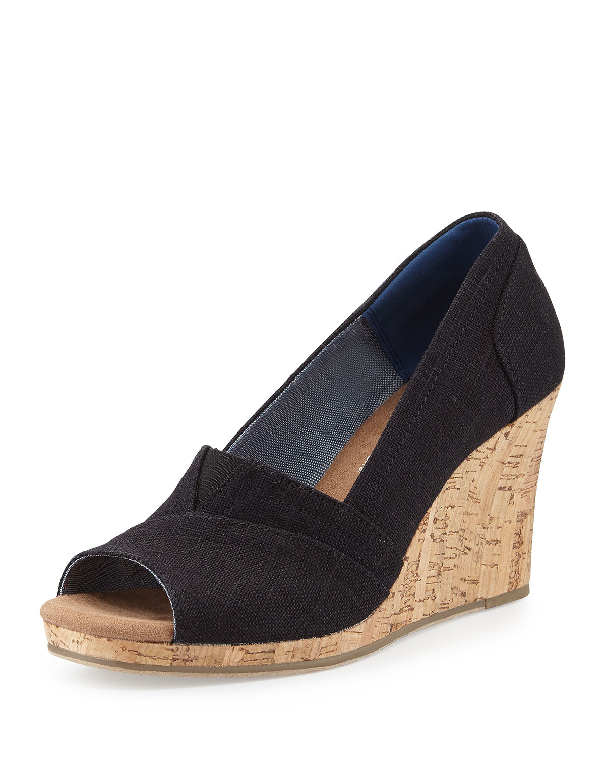 toms open toe wedge heels