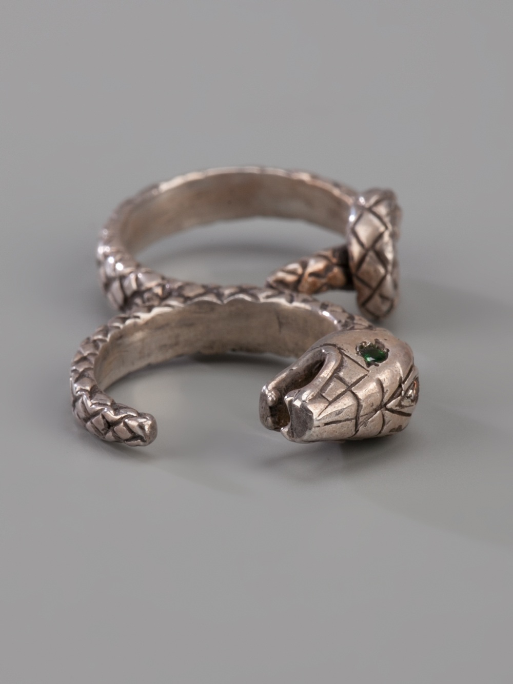 Lyst Pamela Love Double Snake Ring in Metallic