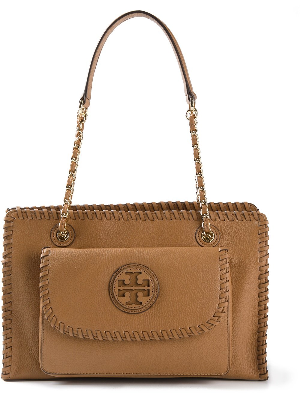 tory burch marion center zip tote