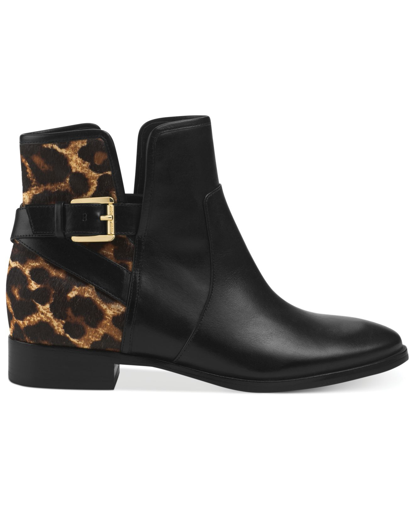 michael michael kors salem leather ankle boot