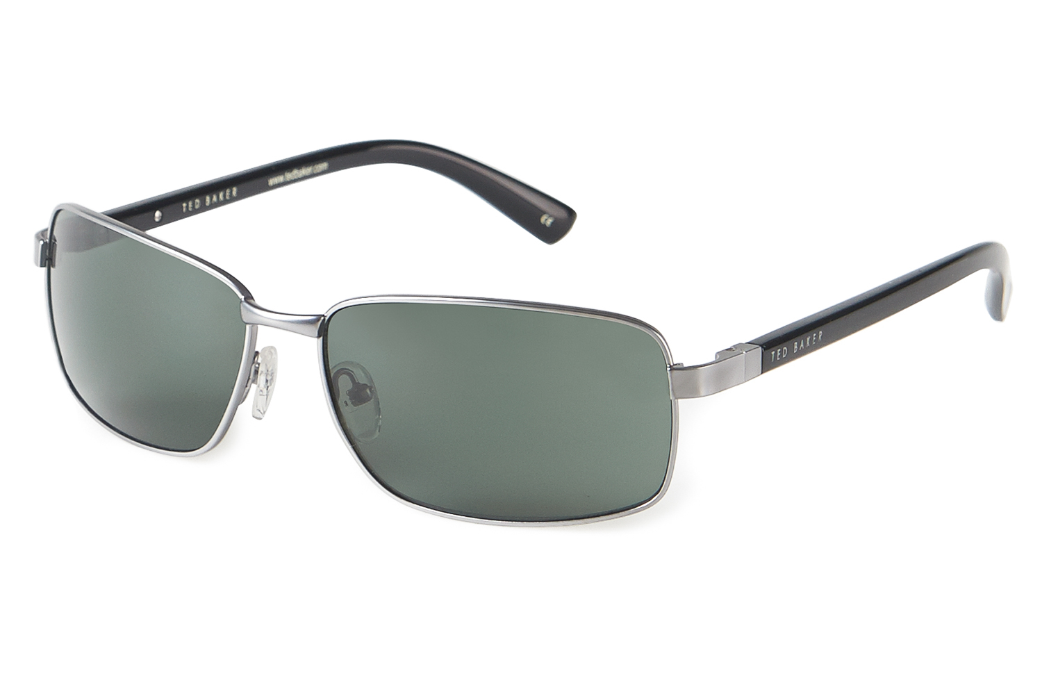 Lyst - Ted Baker Gunmetal Ivor Rectangular Sunglasses in Green for Men