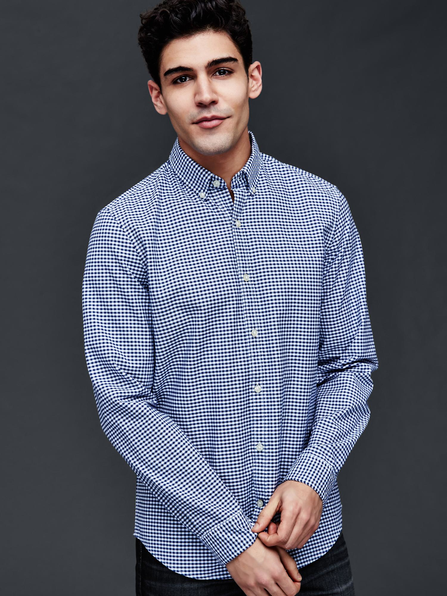 micro gingham shirt