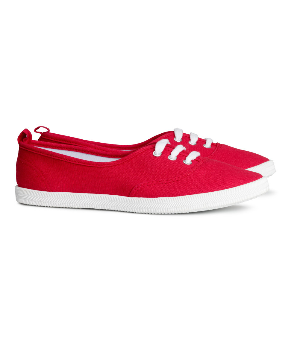 Lyst - H&M Sneakers in Red