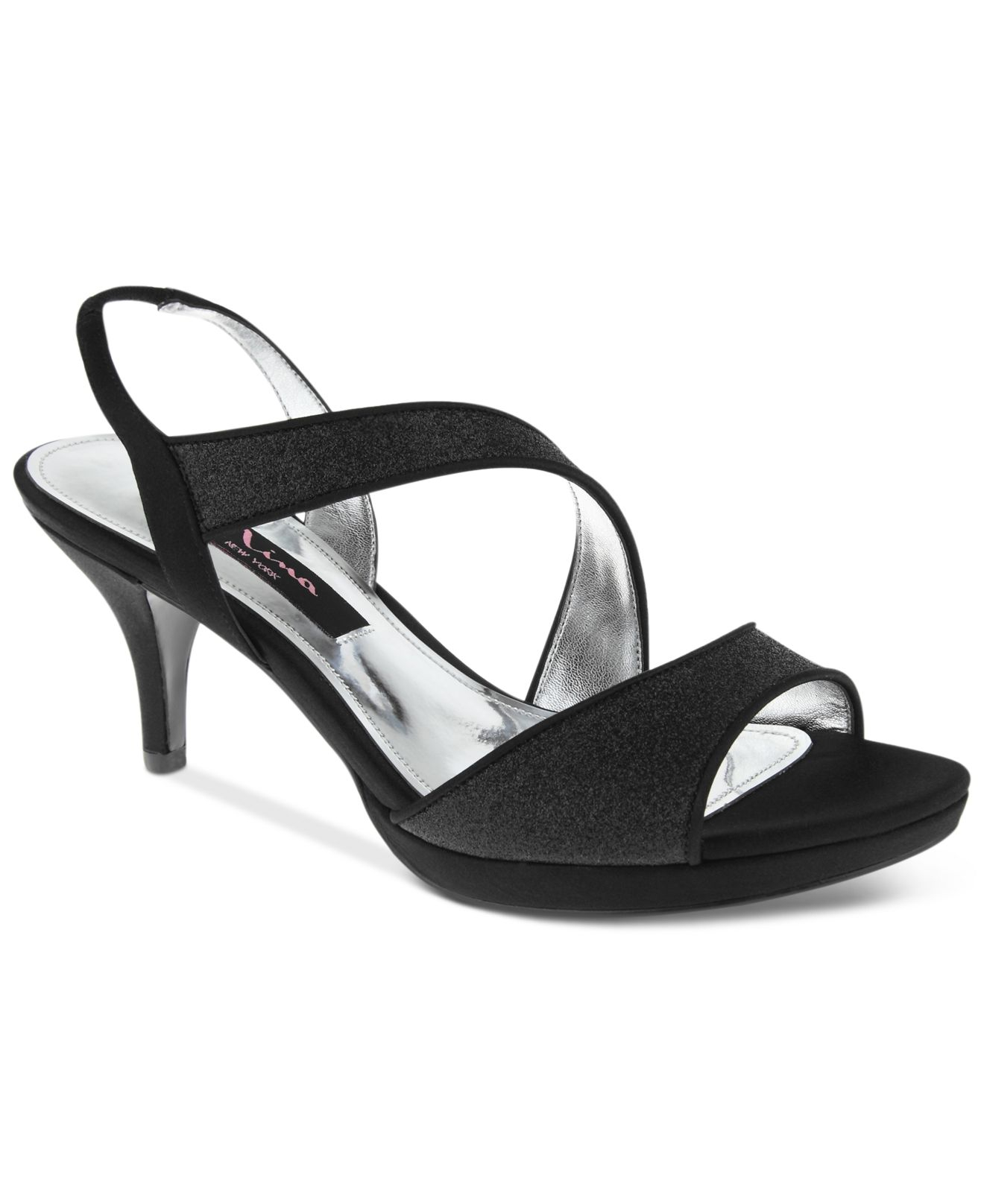 Nina Newark Evening  Sandals  in Black Lyst