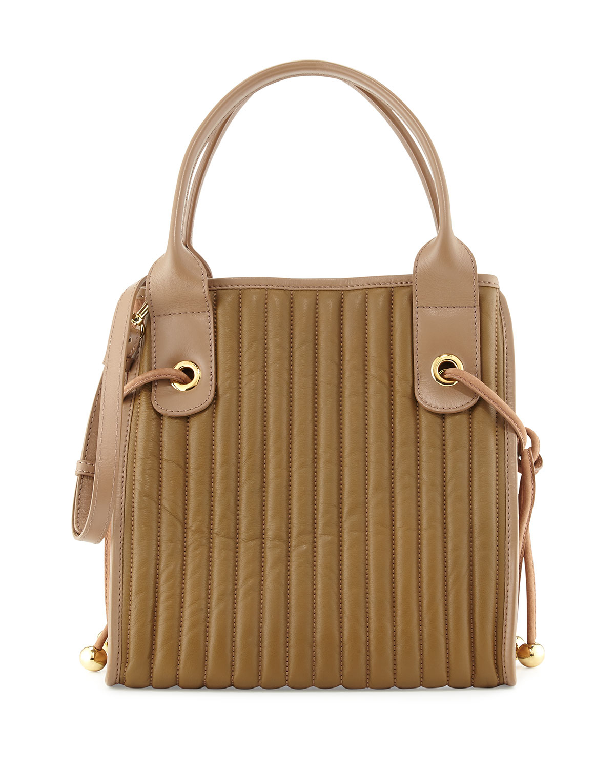 See by chloé Sheen Quilted Leather Tote Bag in Beige Lyst
