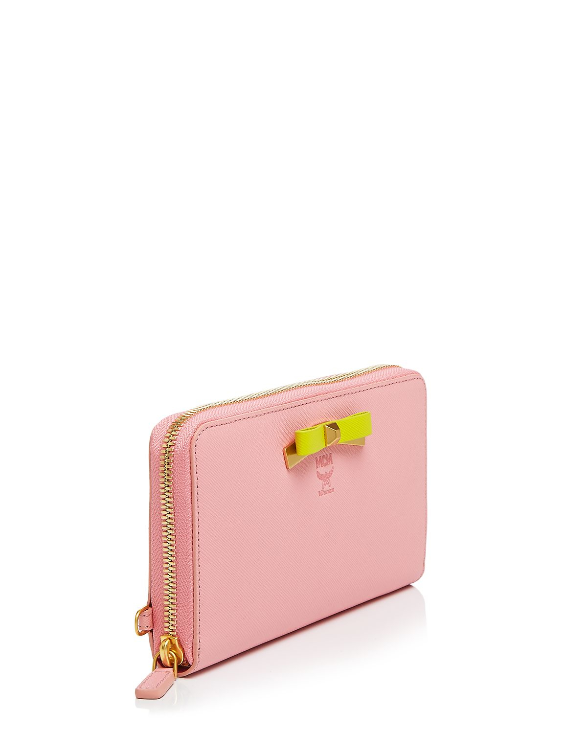 Lyst - Mcm Wallet - Mina Zipped Large in Pink