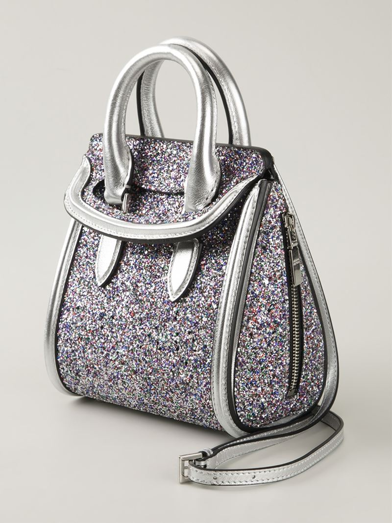 Lyst - Alexander Mcqueen Mini 'Heroine' Tote in Metallic