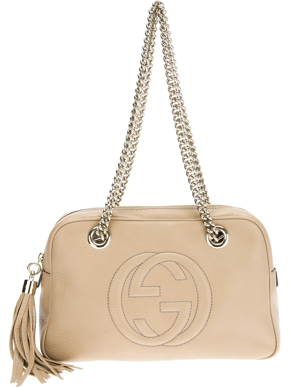 Gucci Soho Tote In Natural - Lyst