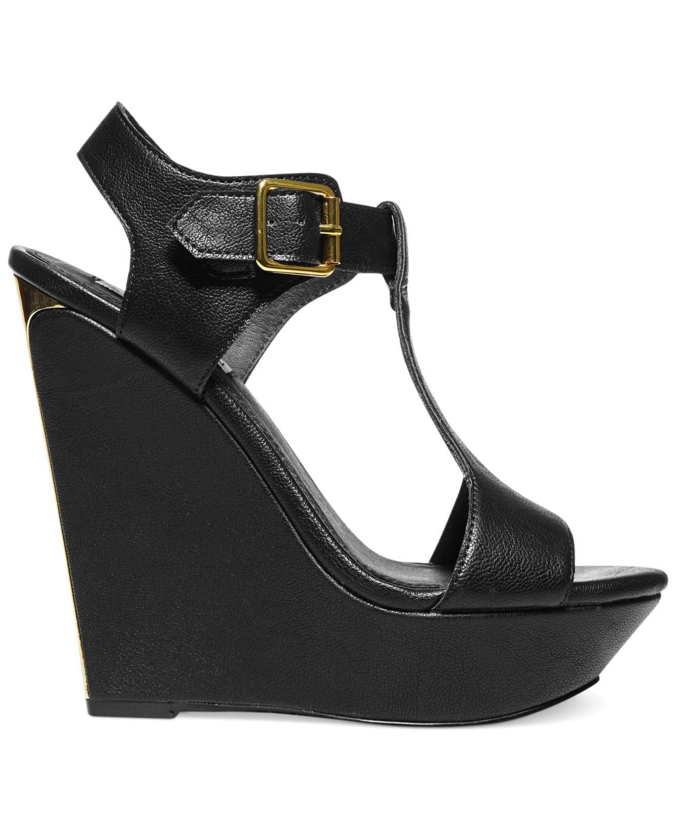 Lyst - Steve madden Women'S Arkadia Platform Wedge Sandals in Black