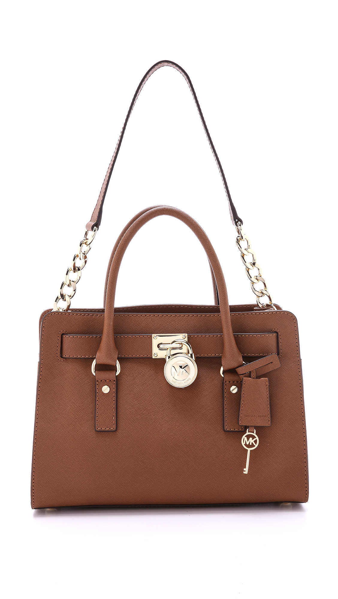 Lyst - Michael Michael Kors Hamilton East / West Satchel Bag - Black in Brown