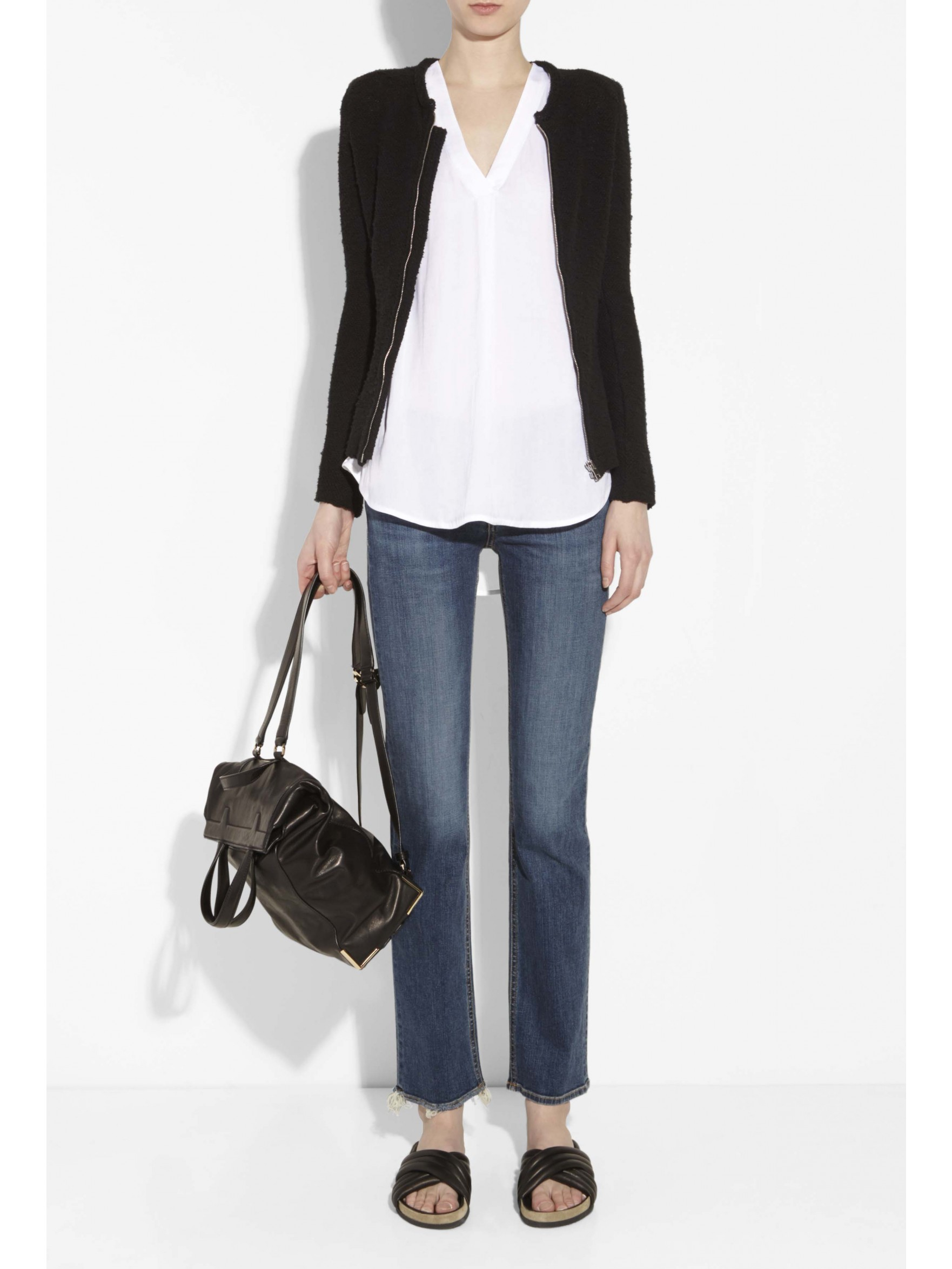 Rag & bone RawHem Straight LowRise Jeans in Blue (Clean La Paz) Lyst