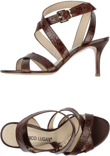 Brown Sandals: Brown High Heeled Sandals