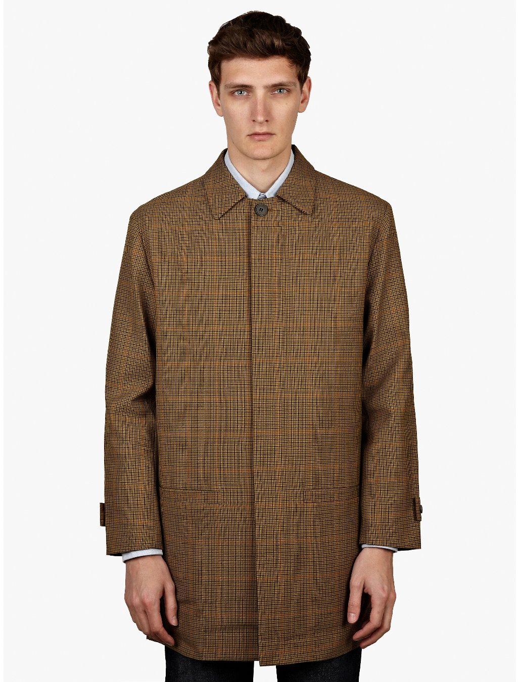 Gosha Rubchinskiy Check Wool Coat in Brown for Men (beige) | Lyst