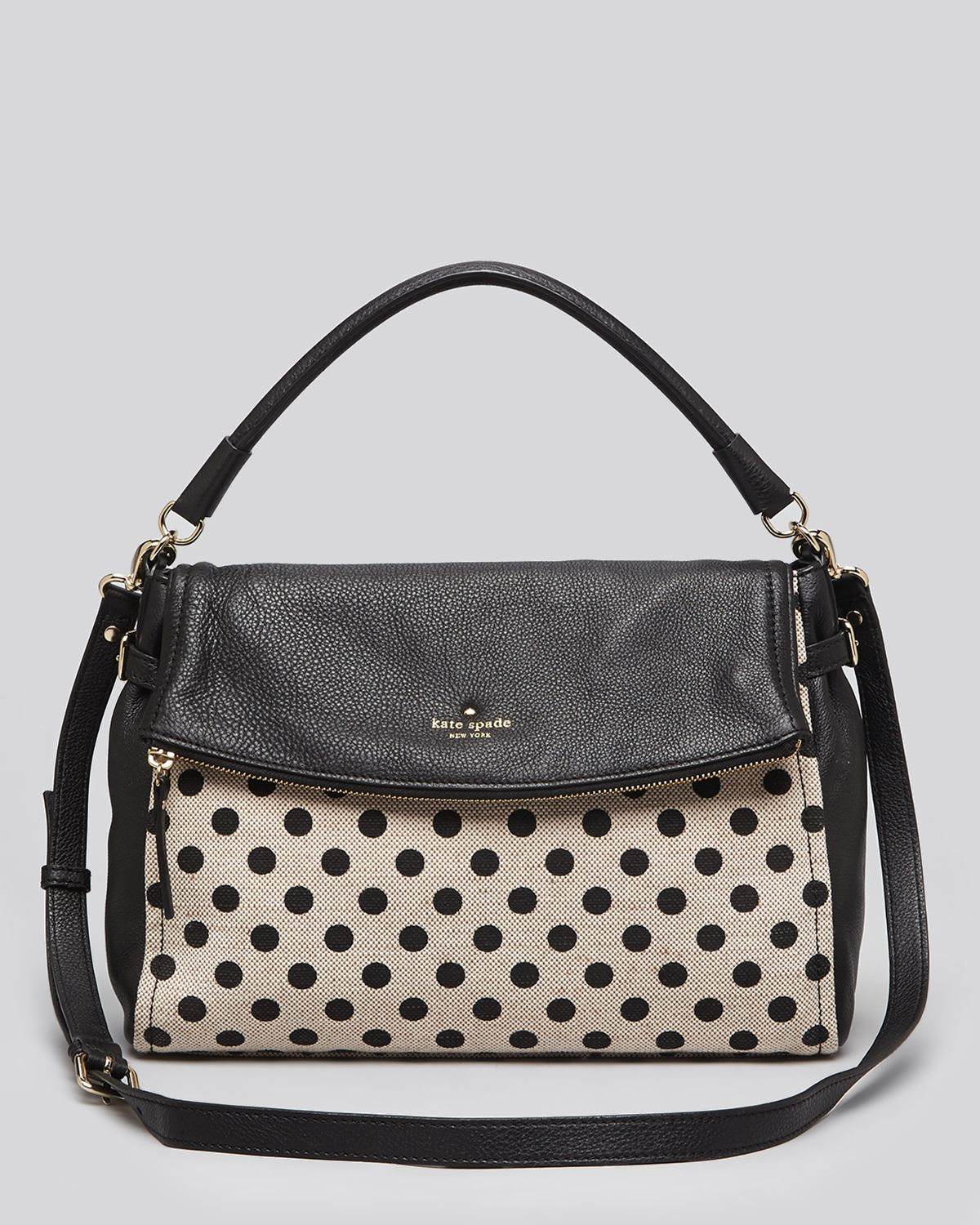 Kate Spade Shoulder Bag Cobble Hill Canvas Dot Little Minka in Black ...