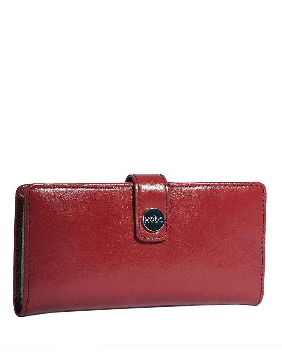 Lyst - Hobo Venice Leather Iris Snap Clutch Wallet in Red