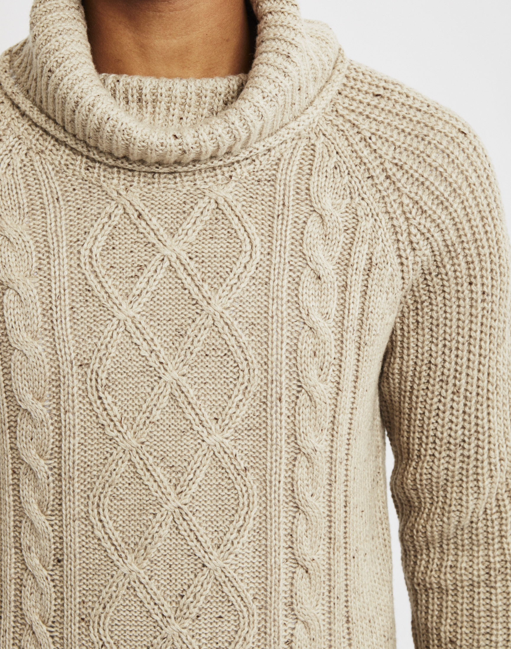 Lyst Only & sons Mens Knitted Pullover Cable Knit Jumper Cream in